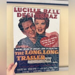 Vintage Movie Poster - The Long, Long Trailer Lucille Ball
